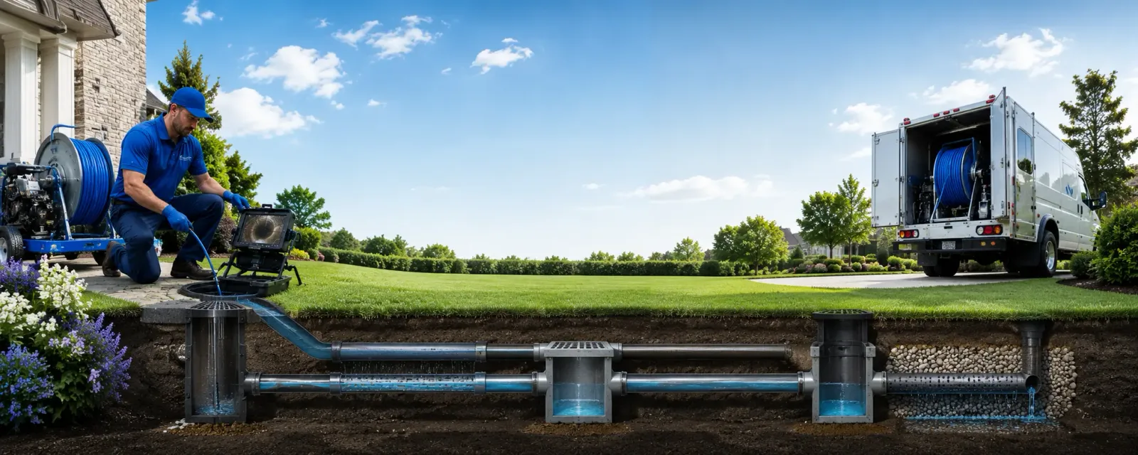 Outdoor drain cleaning information for Sharpsburg, GA