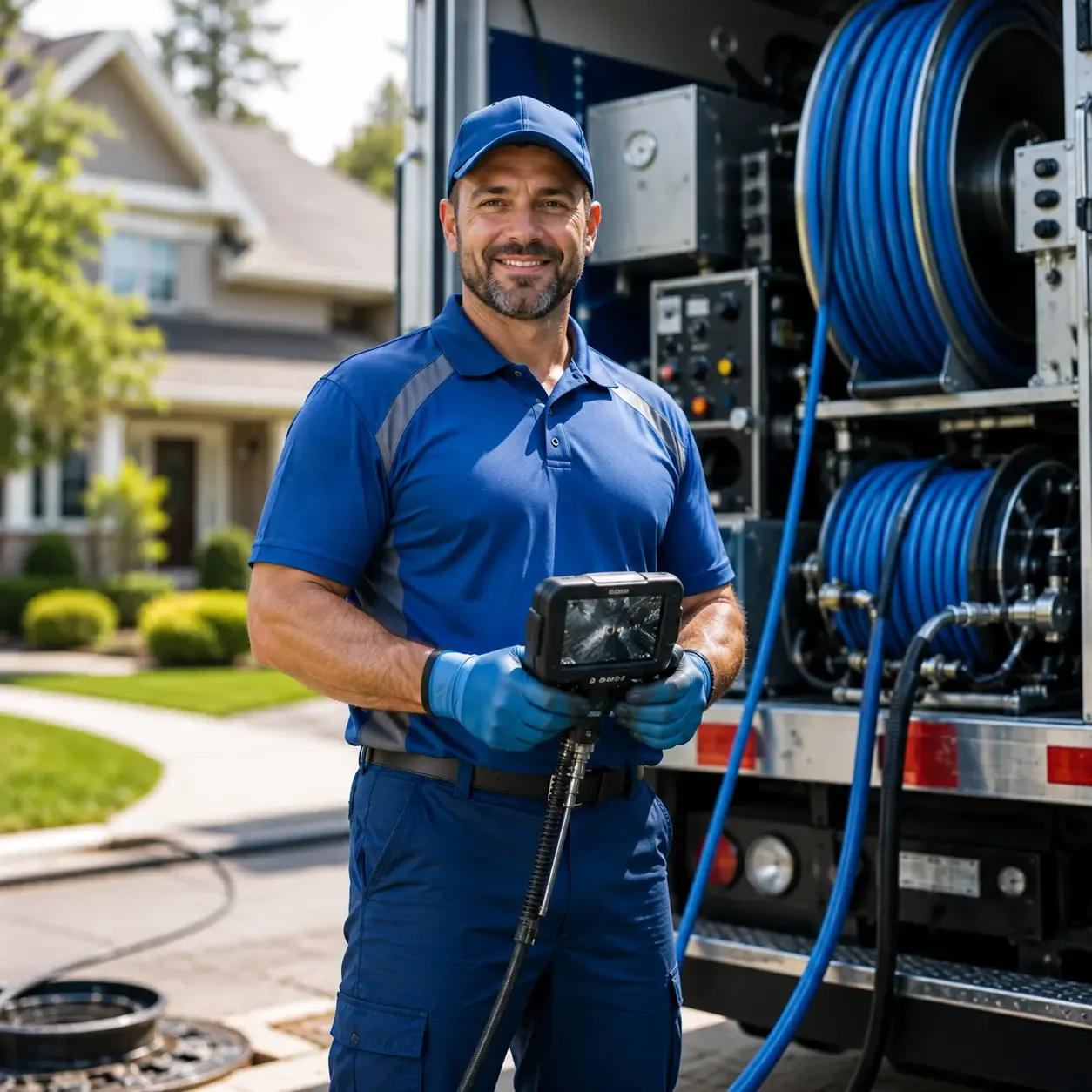 Local outdoor drain cleaning specialists in Sharpsburg, GA